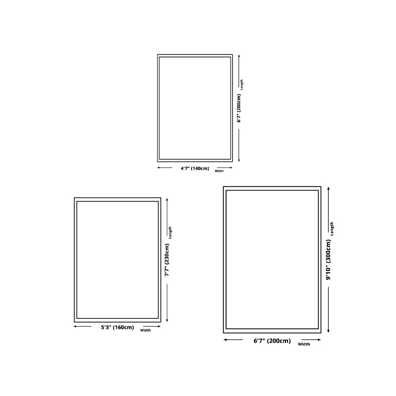 Light Orange Rug Polyester Graphic Rug Non-Slip Backing Rug for Home Decoration