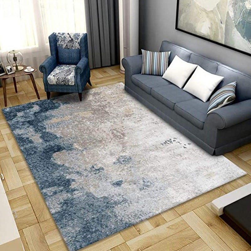 Gold Simple Rug Polyester Gold Wire Rug Non-Slip Backing Rug for Drawing Room