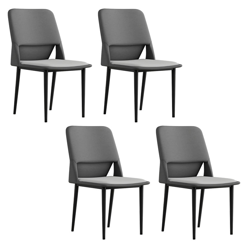 Industrial Metal Dining Room Chairs Open Back Dining Side Chairs for Restaurant