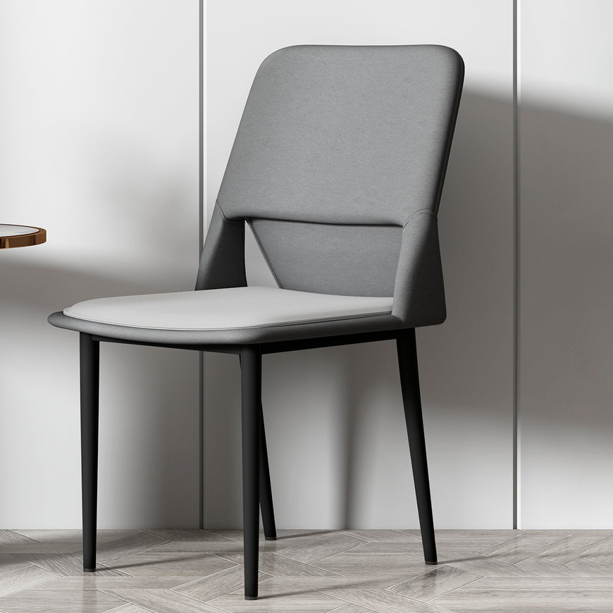 Industrial Metal Dining Room Chairs Open Back Dining Side Chairs for Restaurant
