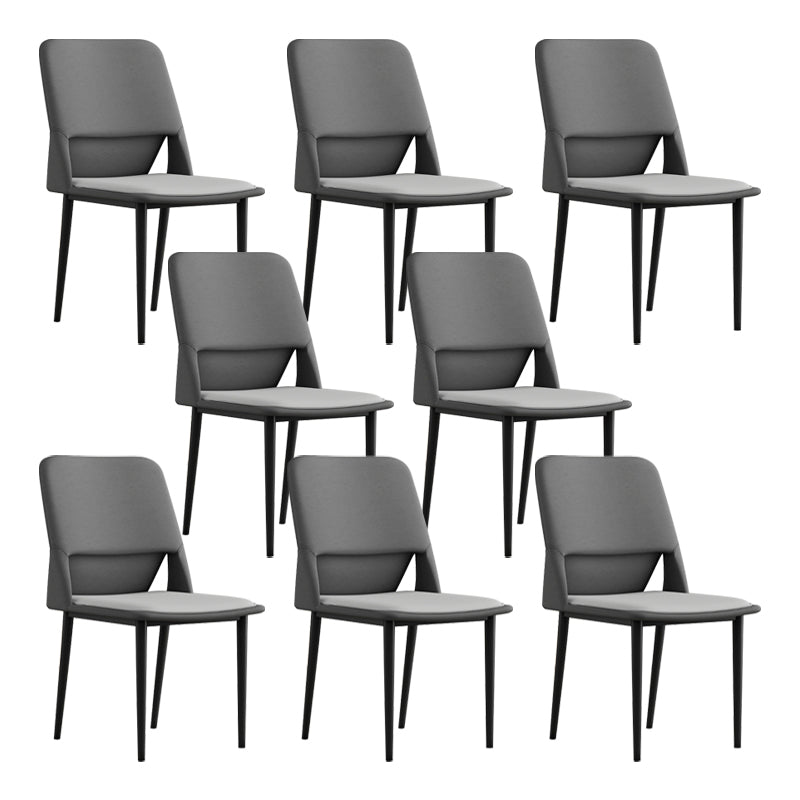 Industrial Metal Dining Room Chairs Open Back Dining Side Chairs for Restaurant