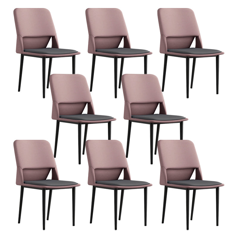 Industrial Metal Dining Room Chairs Open Back Dining Side Chairs for Restaurant