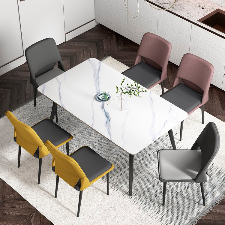 Industrial Metal Dining Room Chairs Open Back Dining Side Chairs for Restaurant