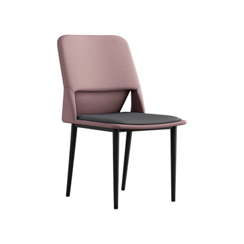 Industrial Metal Dining Room Chairs Open Back Dining Side Chairs for Restaurant