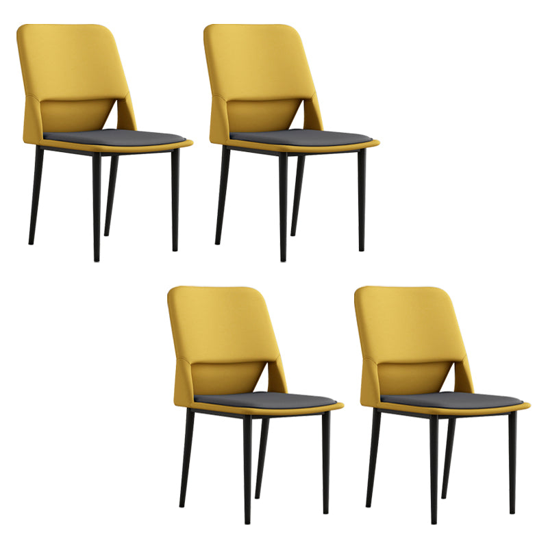 Industrial Metal Dining Room Chairs Open Back Dining Side Chairs for Restaurant