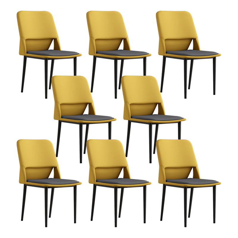 Industrial Metal Dining Room Chairs Open Back Dining Side Chairs for Restaurant