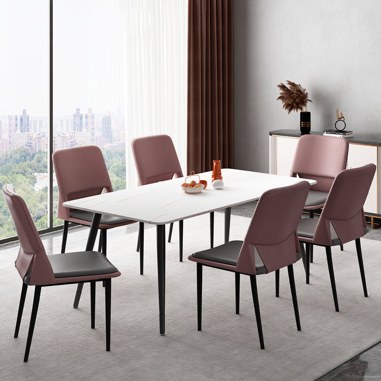 Industrial Metal Dining Room Chairs Open Back Dining Side Chairs for Restaurant
