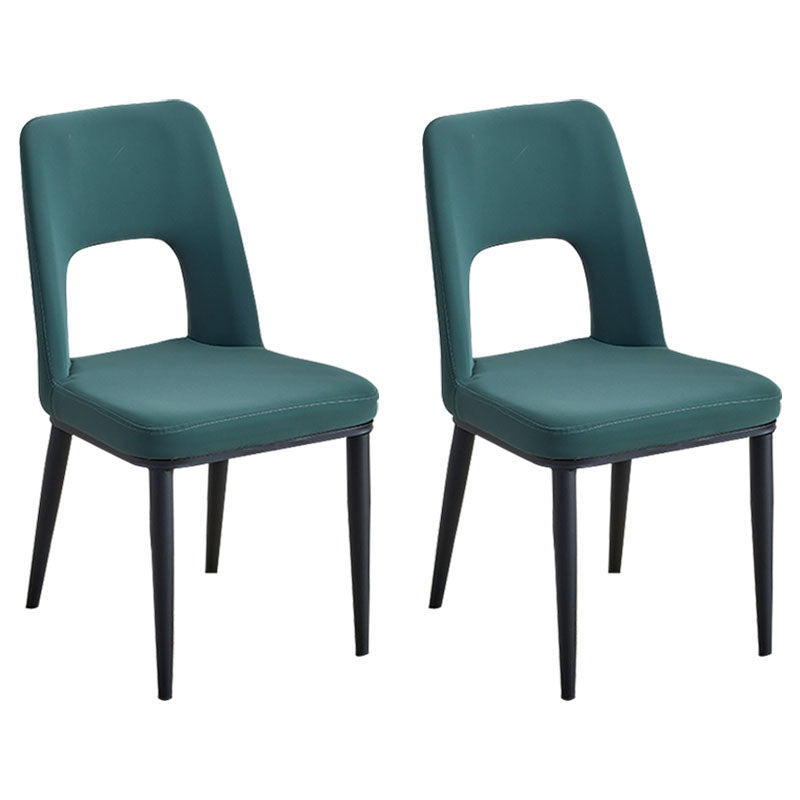 Sillas de comedor industriales de metal, respaldo abierto sin brazos, silla lateral para uso doméstico