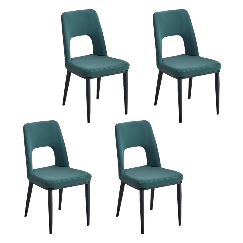 Sillas de comedor industriales de metal, respaldo abierto sin brazos, silla lateral para uso doméstico