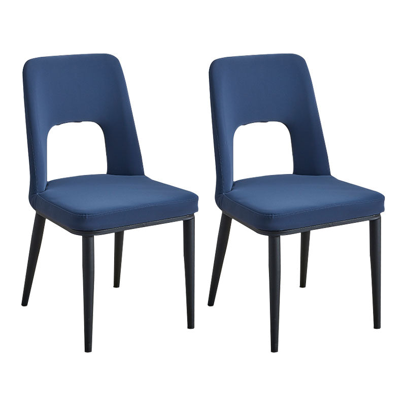 Sillas de comedor industriales de metal, respaldo abierto sin brazos, silla lateral para uso doméstico