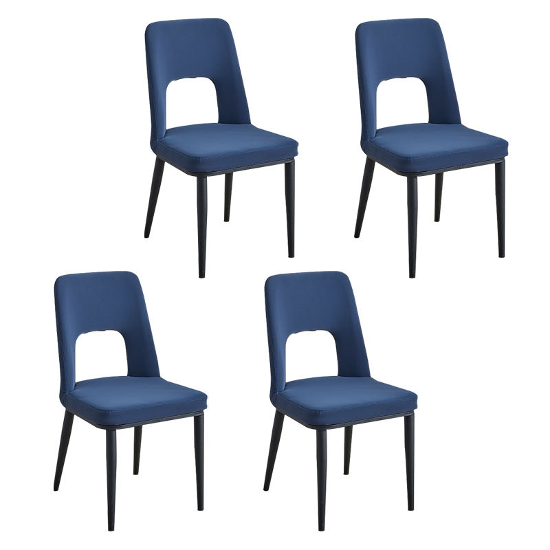 Sillas de comedor industriales de metal, respaldo abierto sin brazos, silla lateral para uso doméstico