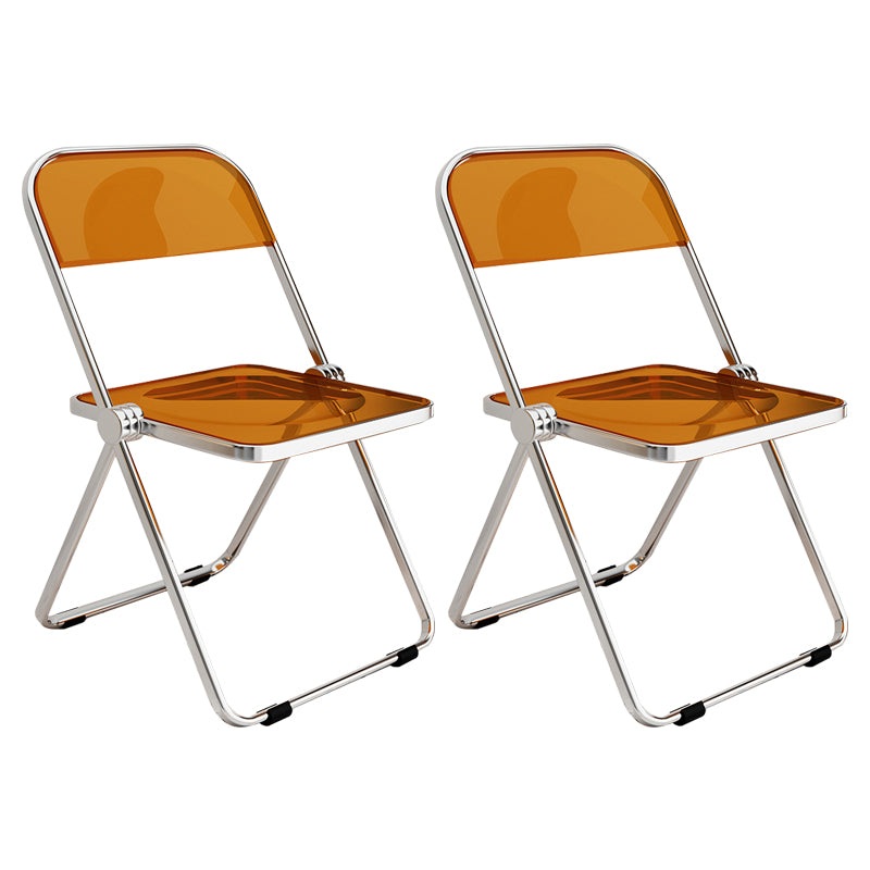 Silla lateral de comedor con respaldo abierto de estilo industrial, silla sin brazos de comedor de plástico para el hogar