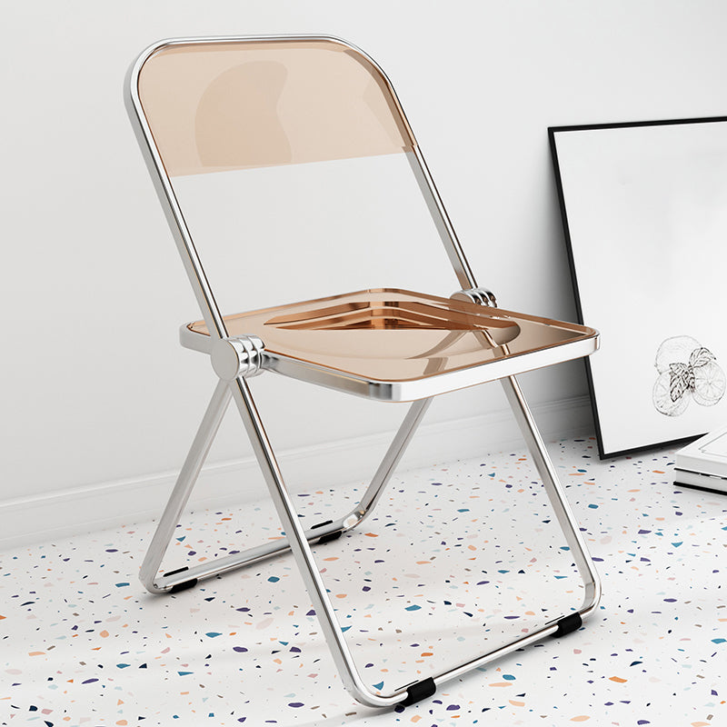 Chaise latérale de salle à manger à dossier ouvert de Style industriel, chaise sans bras en plastique pour la maison
