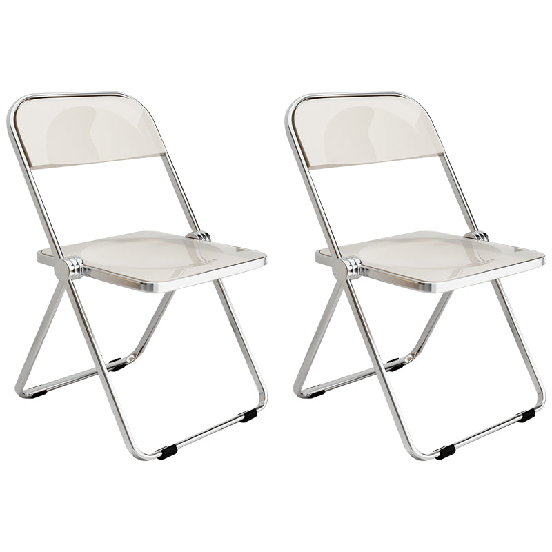Silla lateral de comedor con respaldo abierto de estilo industrial, silla sin brazos de comedor de plástico para el hogar