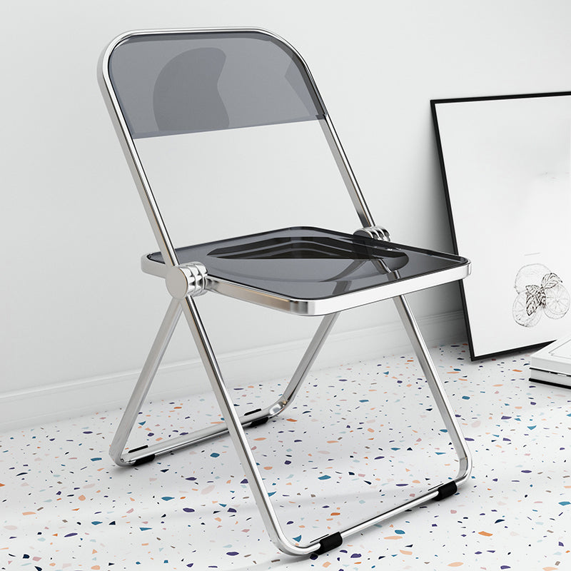 Chaise latérale de salle à manger à dossier ouvert de Style industriel, chaise sans bras en plastique pour la maison
