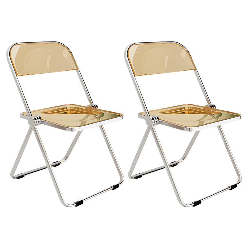 Silla lateral de comedor con respaldo abierto de estilo industrial, silla sin brazos de comedor de plástico para el hogar