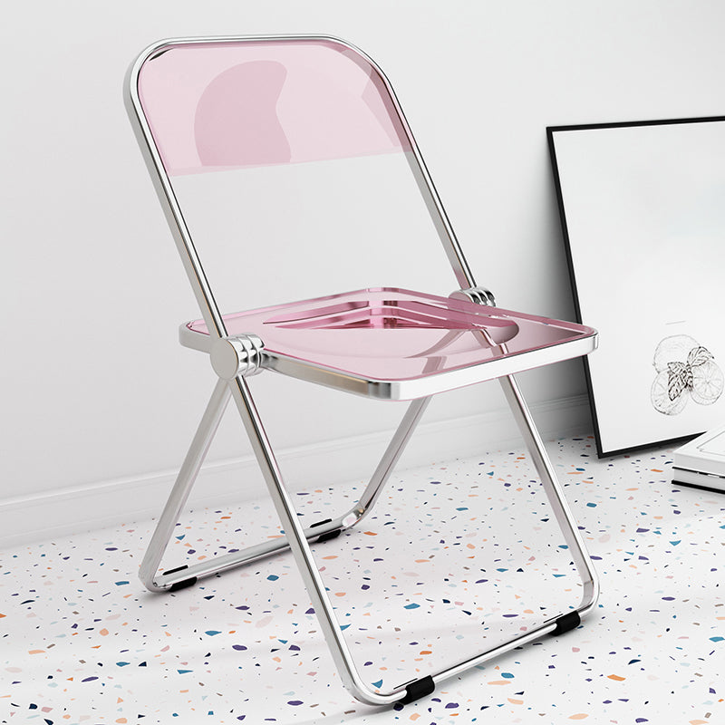 Chaise latérale de salle à manger à dossier ouvert de Style industriel, chaise sans bras en plastique pour la maison