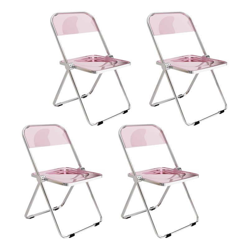 Silla lateral de comedor con respaldo abierto de estilo industrial, silla sin brazos de comedor de plástico para el hogar