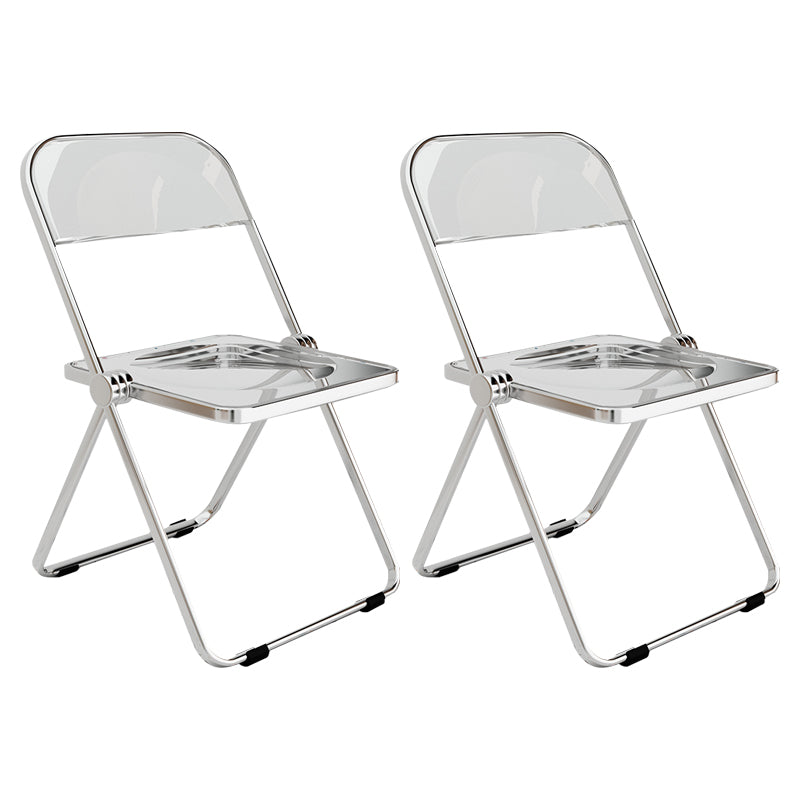 Silla lateral de comedor con respaldo abierto de estilo industrial, silla sin brazos de comedor de plástico para el hogar