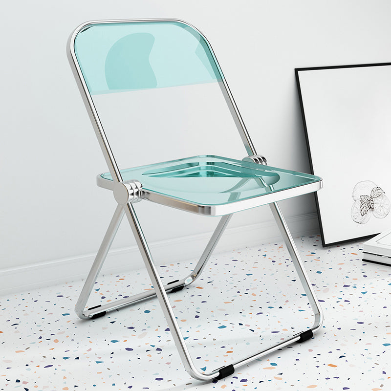 Chaise latérale de salle à manger à dossier ouvert de Style industriel, chaise sans bras en plastique pour la maison