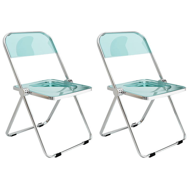 Silla lateral de comedor con respaldo abierto de estilo industrial, silla sin brazos de comedor de plástico para el hogar