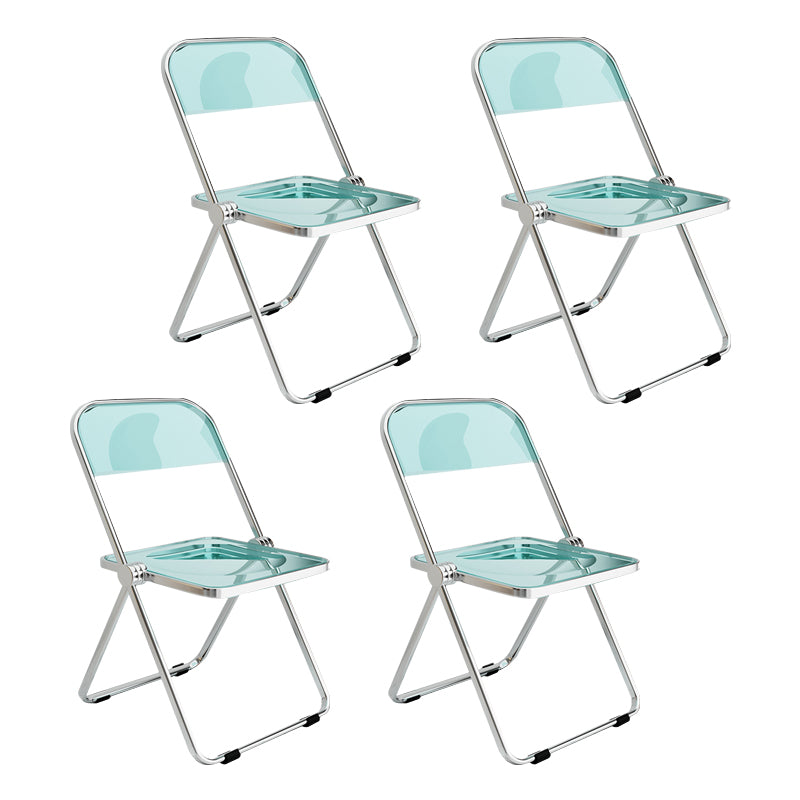 Silla lateral de comedor con respaldo abierto de estilo industrial, silla sin brazos de comedor de plástico para el hogar