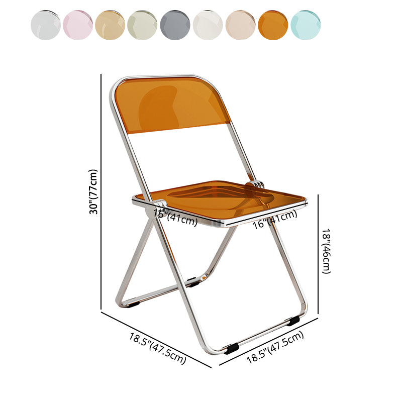Silla lateral de comedor con respaldo abierto de estilo industrial, silla sin brazos de comedor de plástico para el hogar