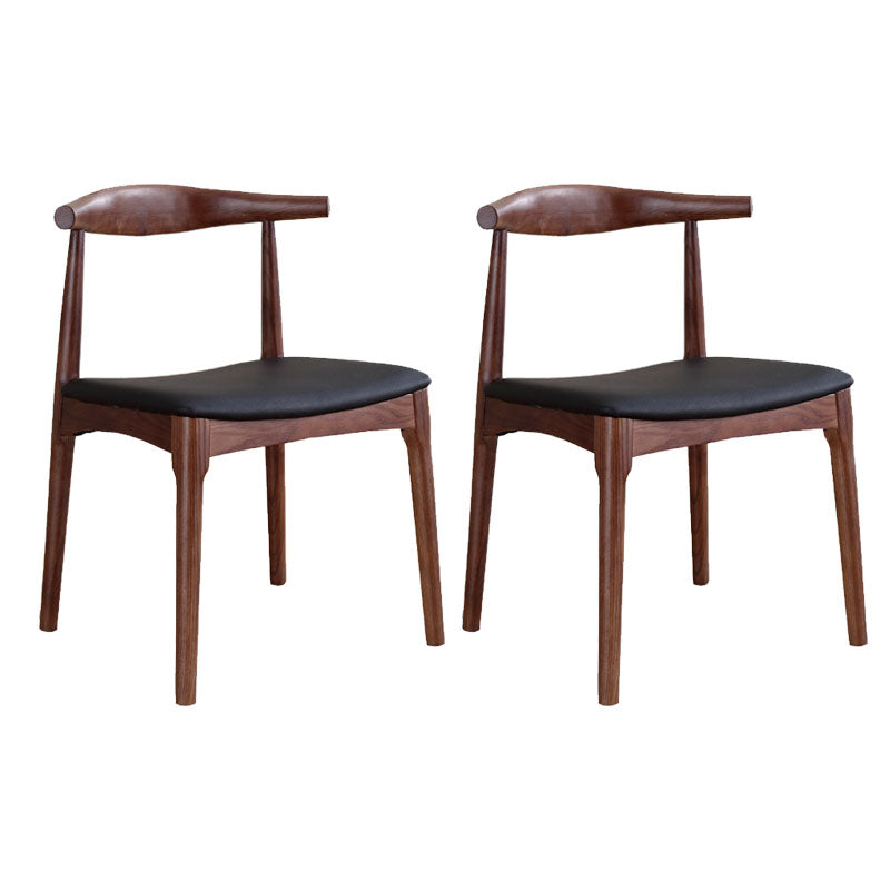 Silla de comedor de madera maciza de estilo tradicional, sillas laterales de comedor con respaldo abierto