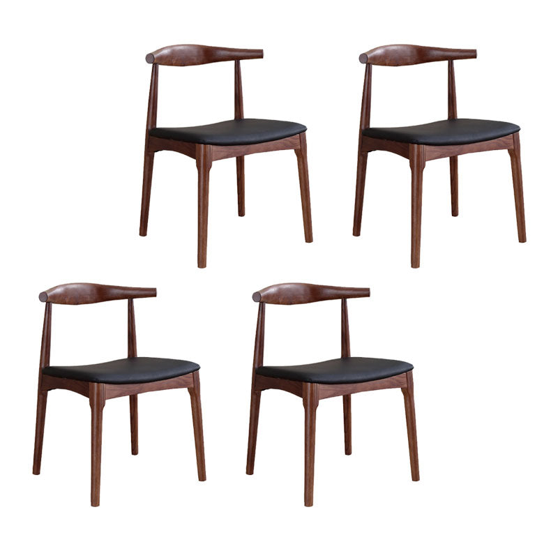 Silla de comedor de madera maciza de estilo tradicional, sillas laterales de comedor con respaldo abierto