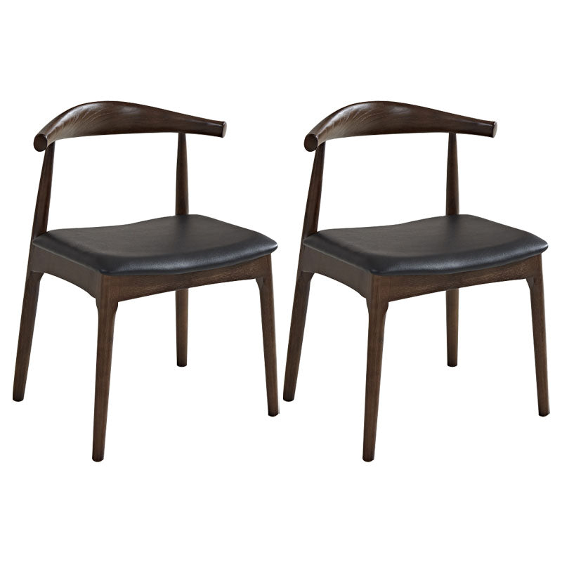 Silla de comedor de madera maciza de estilo tradicional, sillas laterales de comedor con respaldo abierto