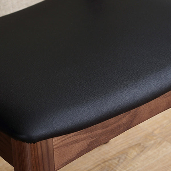 Silla de comedor de madera maciza de estilo tradicional, sillas laterales de comedor con respaldo abierto