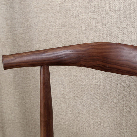 Silla de comedor de madera maciza de estilo tradicional, sillas laterales de comedor con respaldo abierto