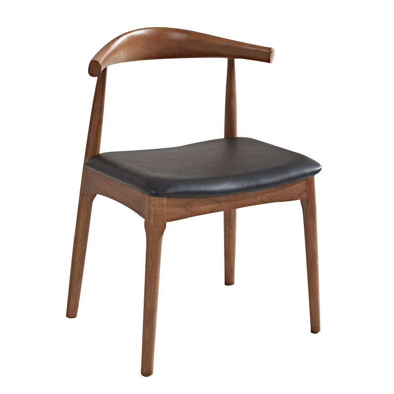 Chaise de salle à manger en bois massif de style traditionnel, chaises latérales à dos ouvert pour salle à manger