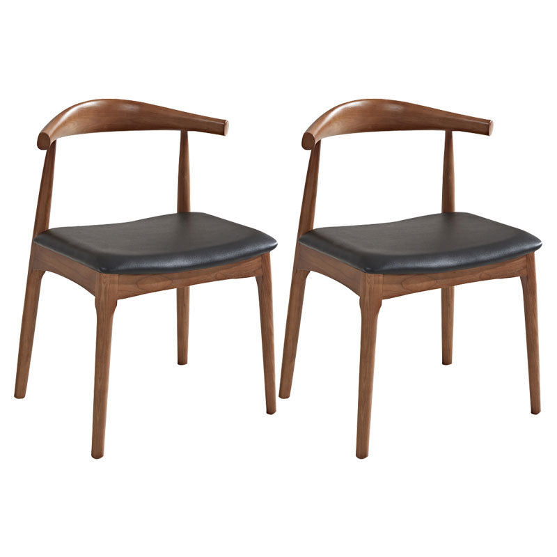 Silla de comedor de madera maciza de estilo tradicional, sillas laterales de comedor con respaldo abierto