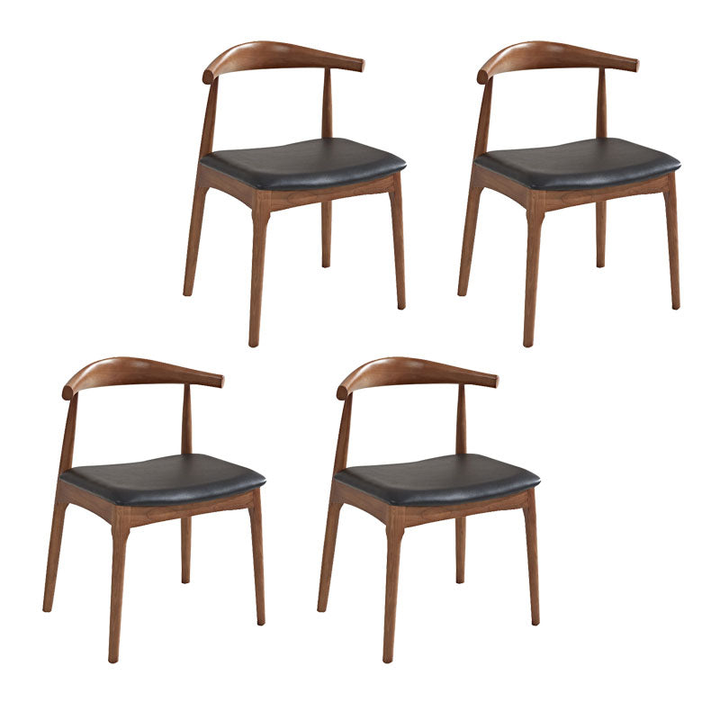 Silla de comedor de madera maciza de estilo tradicional, sillas laterales de comedor con respaldo abierto