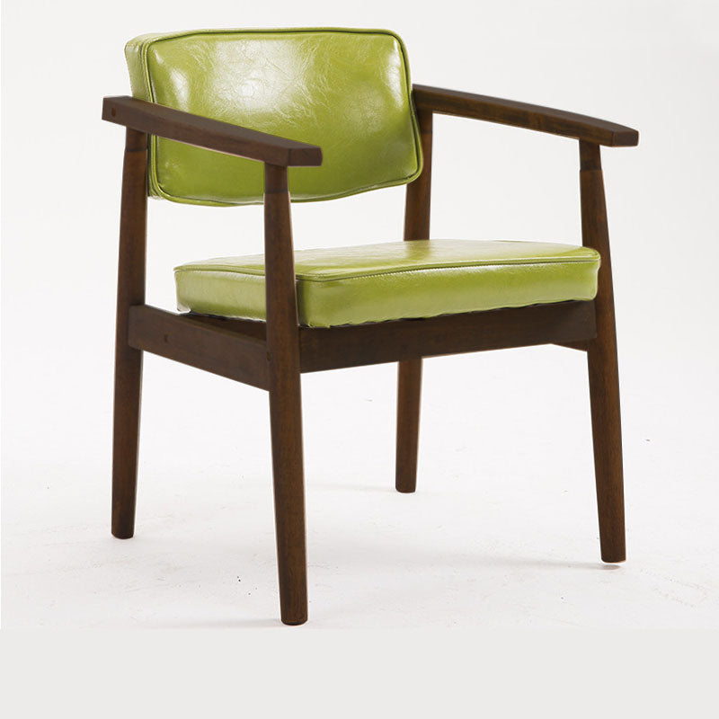 Silla de comedor de madera moderna con respaldo abierto, silla lateral de comedor individual para uso doméstico
