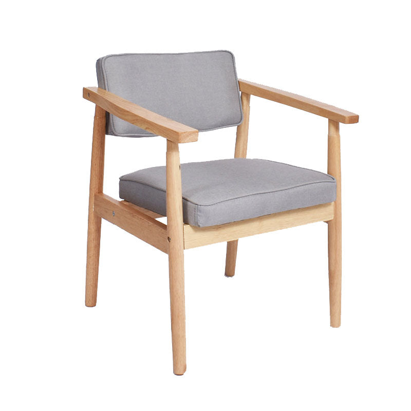 Chaise de salle à manger en bois moderne, chaise d'appoint simple à dossier ouvert, pour usage domestique