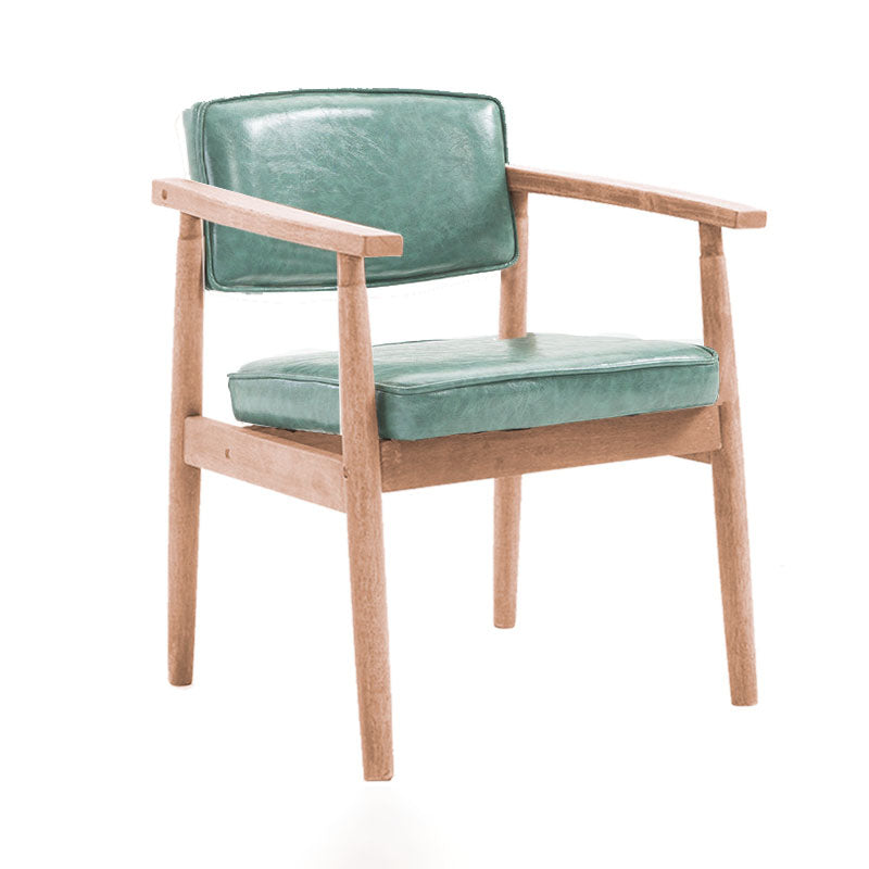 Chaise de salle à manger en bois moderne, chaise d'appoint simple à dossier ouvert, pour usage domestique