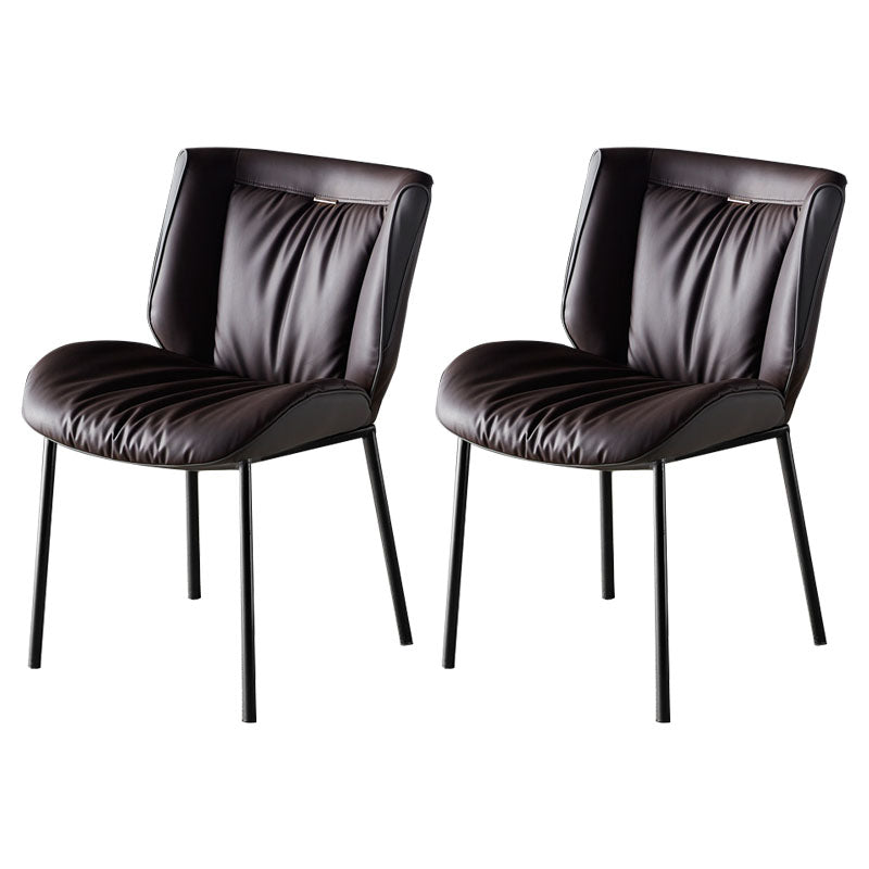 Silla lateral industrial interior Silla tapizada de metal con respaldo sólido para comedor
