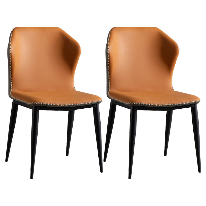 Moderne stijl metalen stoelen Wingback Side Kitchen Dining Chair (set van 2)