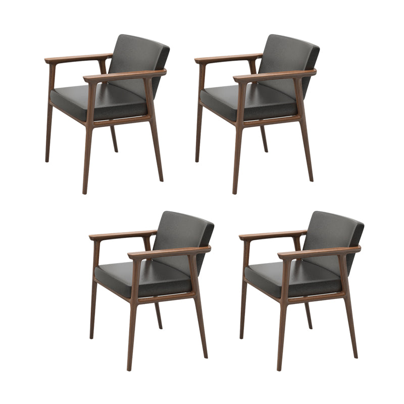 Silla de comedor tapizada con respaldo sólido de estilo tradicional para interiores