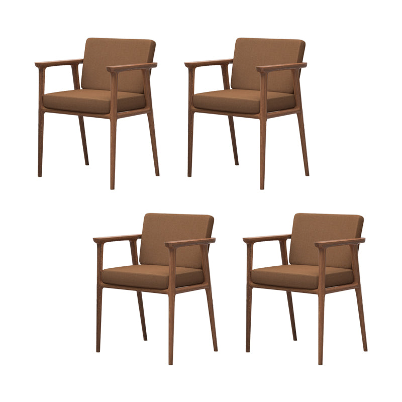 Silla de comedor tapizada con respaldo sólido de estilo tradicional para interiores