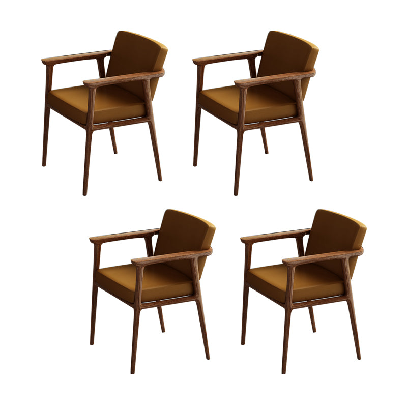 Silla de comedor tapizada con respaldo sólido de estilo tradicional para interiores