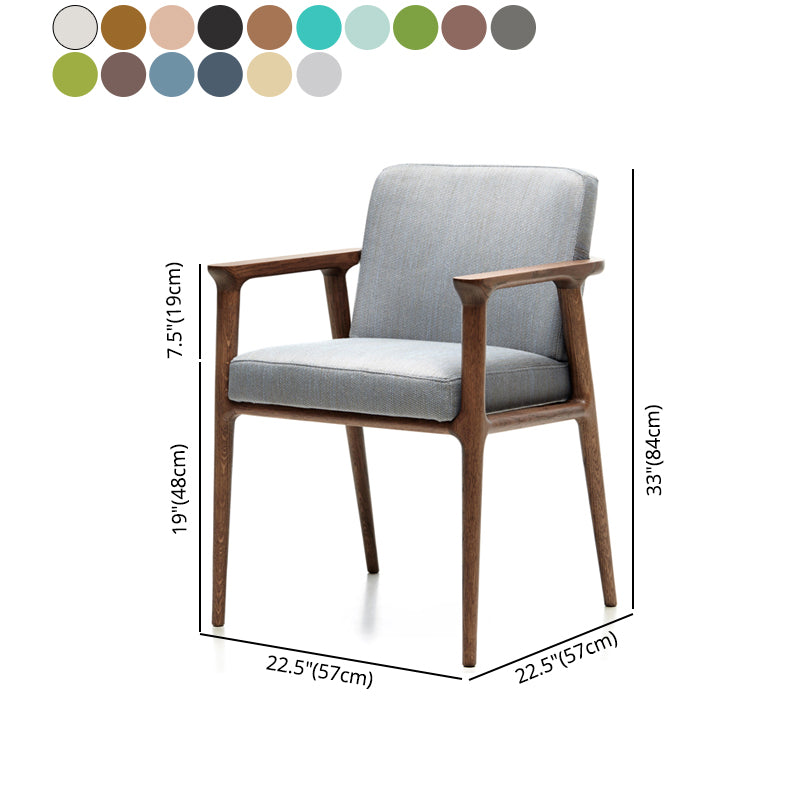 Silla de comedor tapizada con respaldo sólido de estilo tradicional para interiores