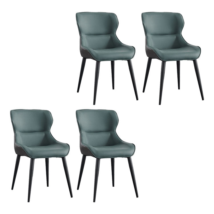 Chaises de salle à manger contemporaines en Faux cuir, fauteuils latéraux rembourrés pour usage domestique