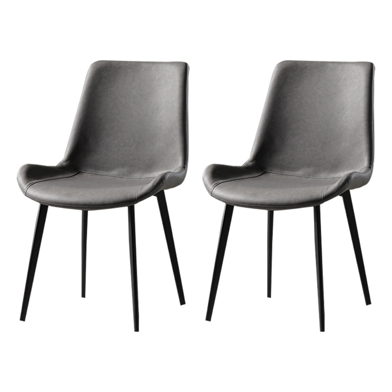 Silla lateral de comedor de metal de estilo nórdico, silla lateral de comedor sin brazos para cocina