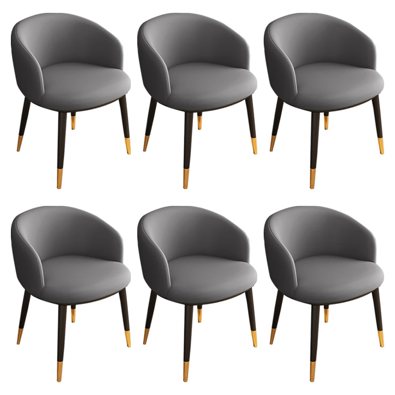 Silla sin brazos de comedor de metal Glam, silla lateral de comedor tapizada para restaurante