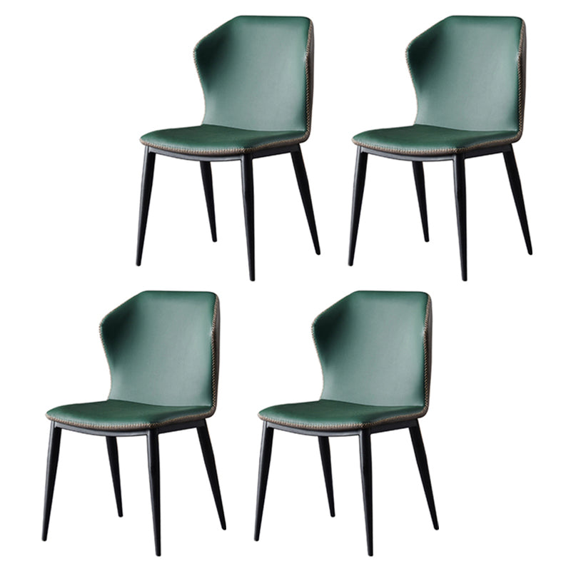 Silla lateral casera industrial Silla tapizada Wingback del comedor del metal