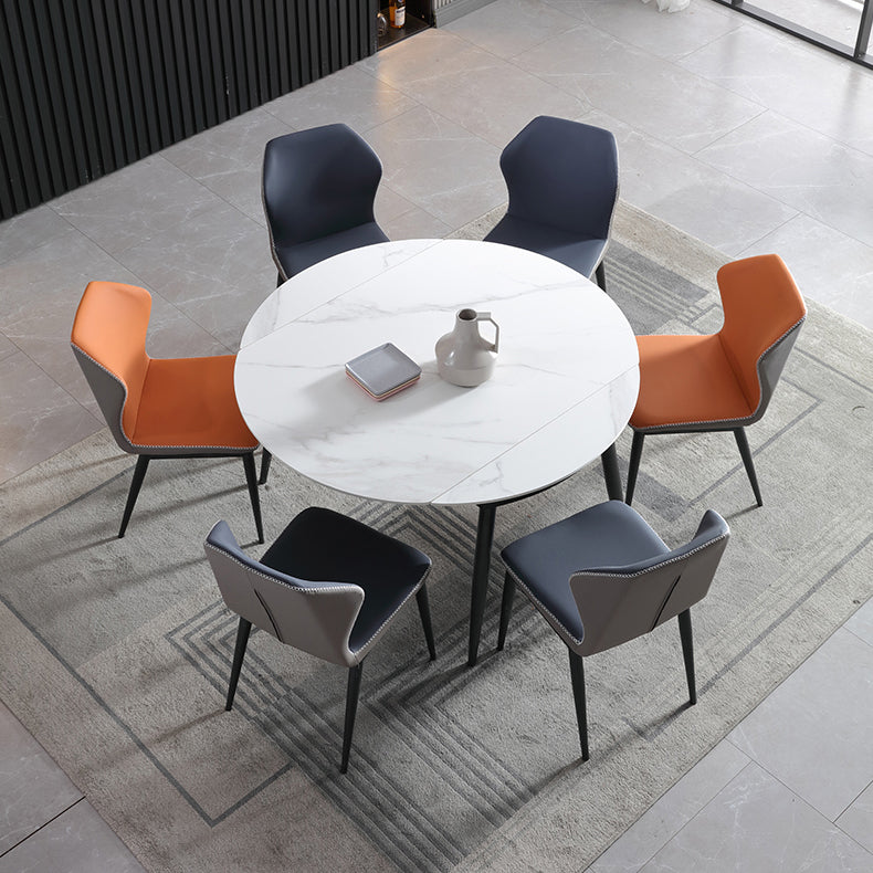 Silla lateral casera industrial Silla tapizada Wingback del comedor del metal