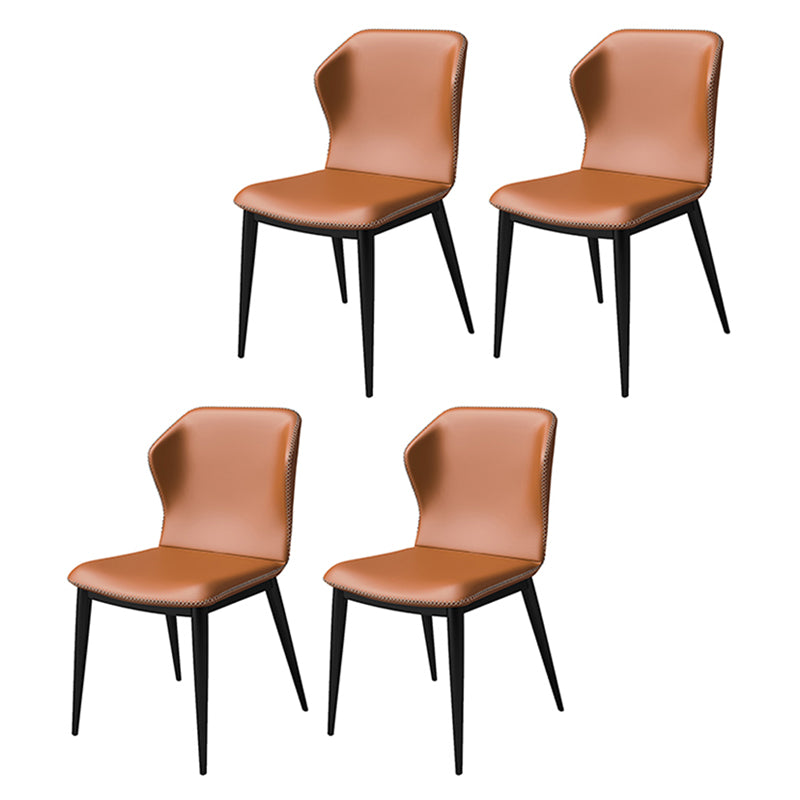 Silla lateral casera industrial Silla tapizada Wingback del comedor del metal